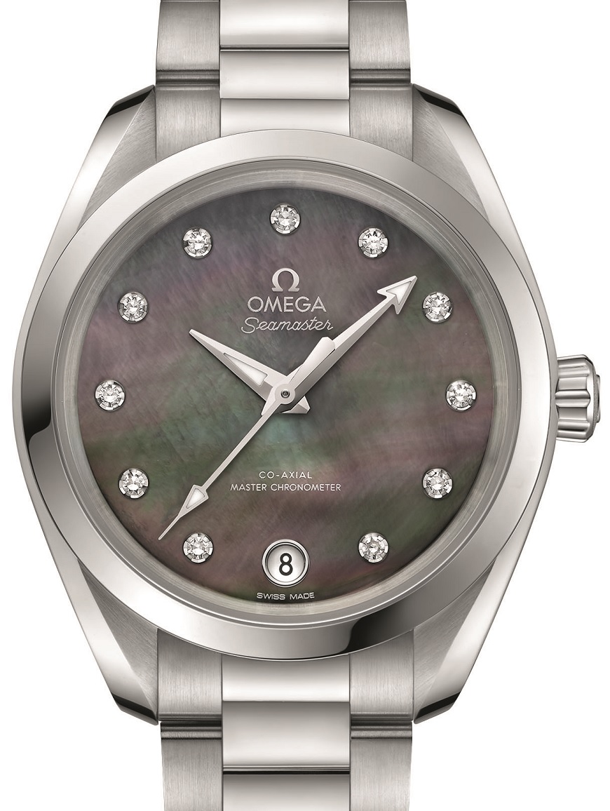 Omega Seamaster Aqua Terra Chronometer maître dames cadran noir montre